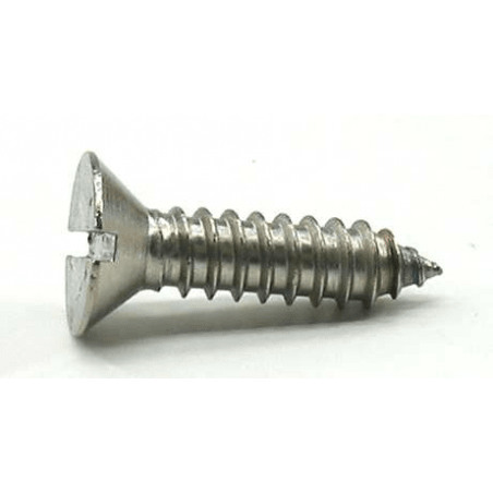 Selvskærende skrue med lige kærv Din 7972 undersænket A4 - 6