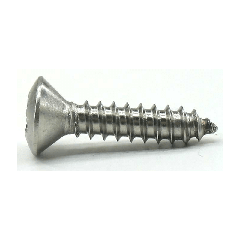 Självgängande skruvar med linsformat huvud och tvärgående urtag Din 7983 A4 - 2