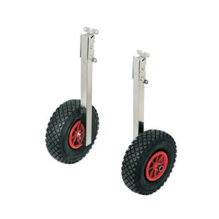 Foldbart transport hjulsæt - til gummibåd - 1