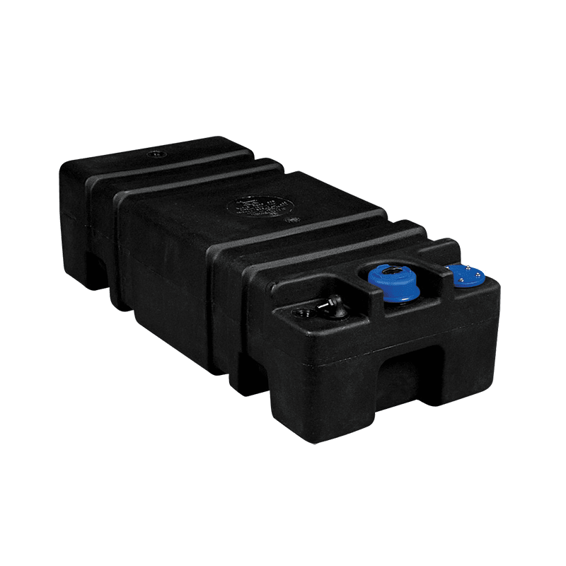 Brændstoftank lav model i grå plast - 2