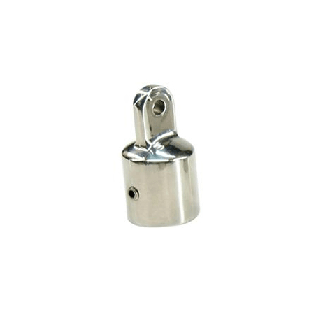 Kalechebeslag top i rustfrit stål 25mm - 1