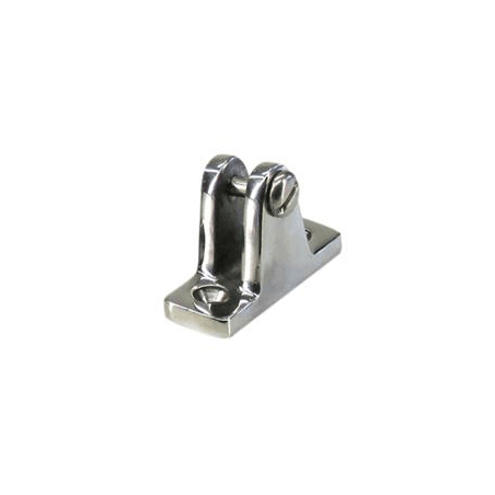 Kalechebeslag dæk i rustfrit stål bundplade 62x20 mm - 1