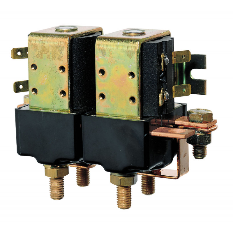 VETUS dubbel make/break-relä, 12 volt/1500 watt, M8-anslutningar