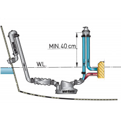 VETUS anti syphon device with valve, for 13/19/25/32 mm hose
