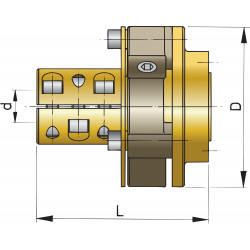VETUS flexibel koppling BULLFLEX 16, axel 1¾"