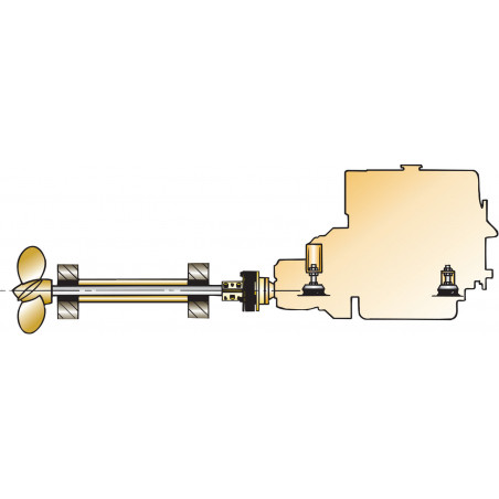 VETUS flexibel koppling BULLFLEX 16, axel 1¾"