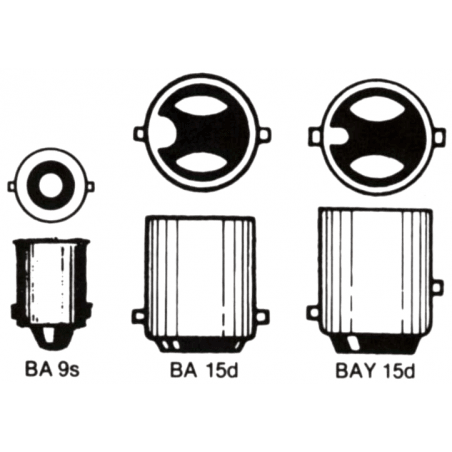 Lampe med bajonetsokkel 12V - 2