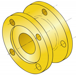 Adapter flange for Volvo