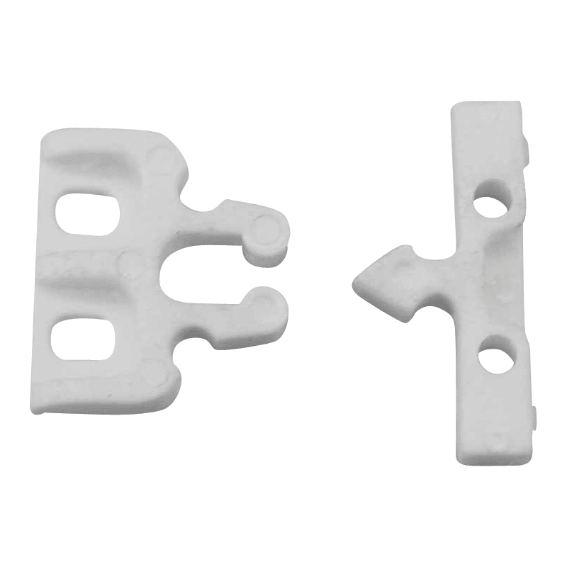 Snaplås i hvid nylon - 1