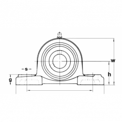 Stödlager i Lagerblock för stabilisering - 1