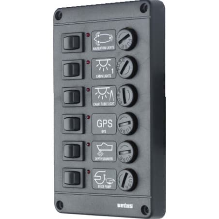 Brytarpanel typ P6, 12 Volt