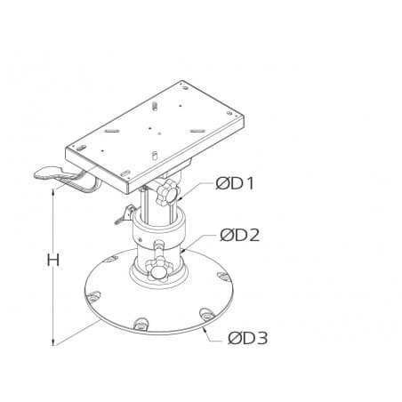 Pedestal swivel