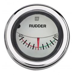 VETUS rudder position indicator, white, 12/24 V, cut-out size 52mm