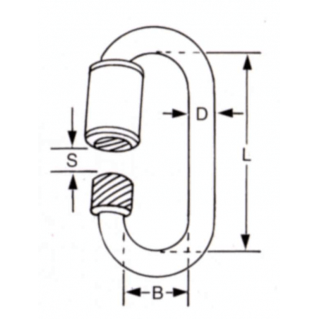 Quick Link P led i rostfritt stål - 2