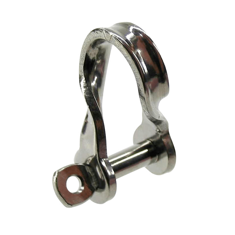 Platt stålbygel, vriden rostfritt stål - 1