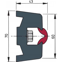 Base profile rubbing strake