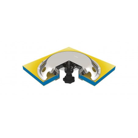 VETUS closable deck ventilator UFO2, SS, incl. plastic trim ring