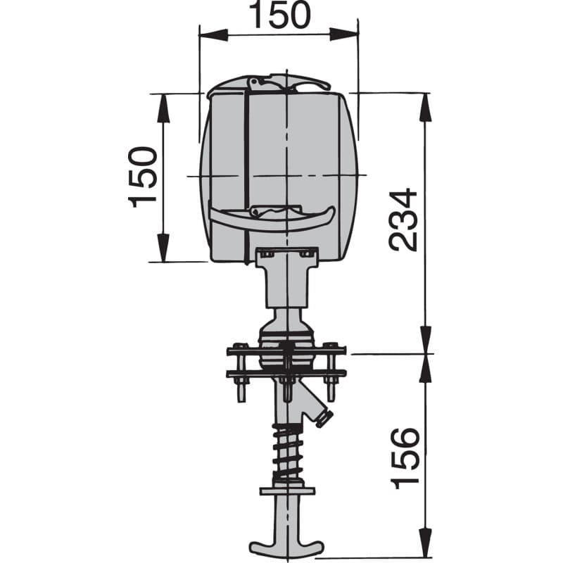 Stainless steel (AISI 316) searchlight type Z
