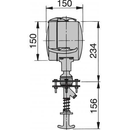 Stainless steel (AISI 316) searchlight type Z