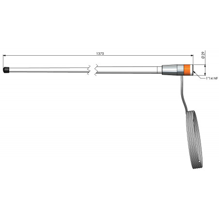 VHF Fiberantenn - 6m kabel - 2