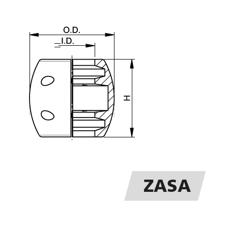 VETUS akselanode i zink 1.75" - 3
