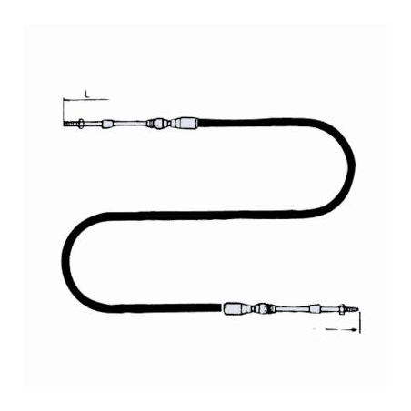 Seastar De-Luxe styrkabel CCX633 - 1