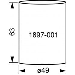Glas för gruvlampa 220 mm - 1