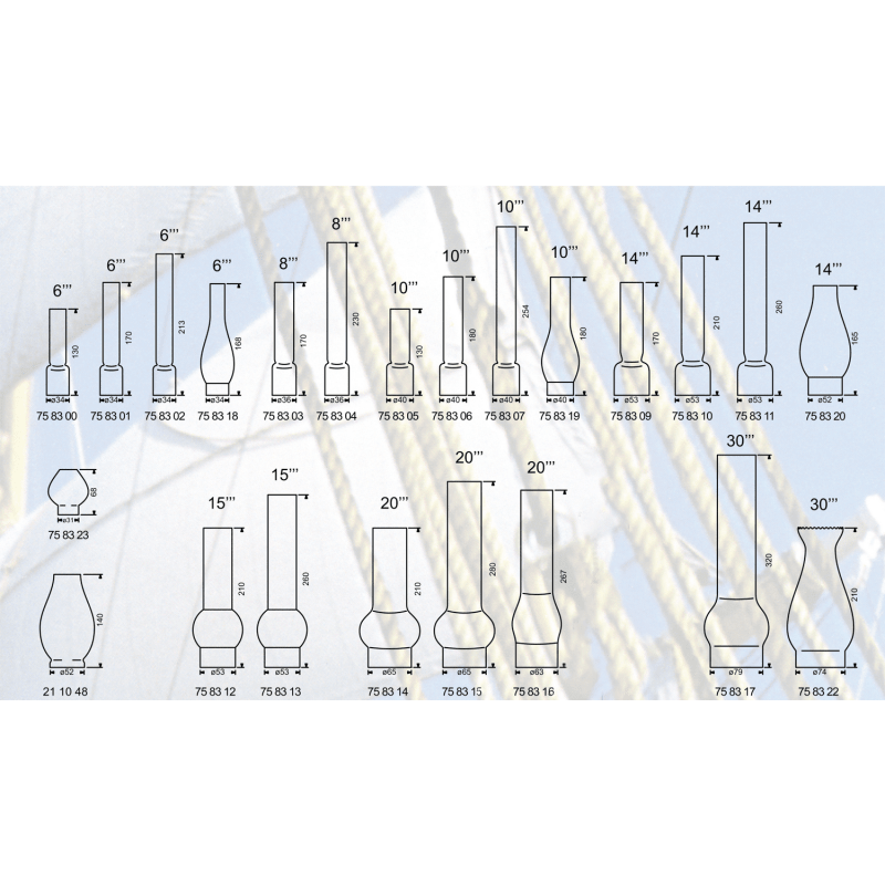 Tulpan lampglas - 1