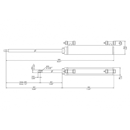 Hydraulisk Styresystem op til 150hk Udenbords Motor GF150T - 2