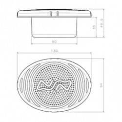 Elektrisk horn til planmontering - 2