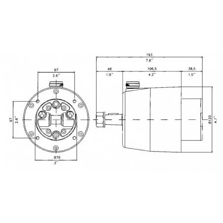 Hydrauliskt styrsystem upp till 300 hk utombordsmotor GF300RT - 4