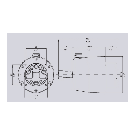 Hydraulisk Styresystem GF150T til Stern - 2