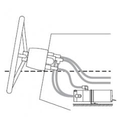 Fittings ansluter autopilot t. Mavimar hydraulisk styrning (nära ratten) - 2