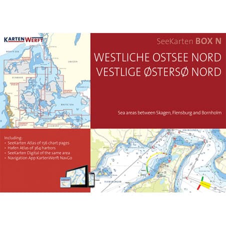 Søkortsæt Box N DK1 + DK2 + DK3 2026