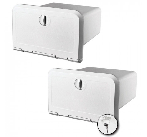 Lucka med låda för VHF/Radio