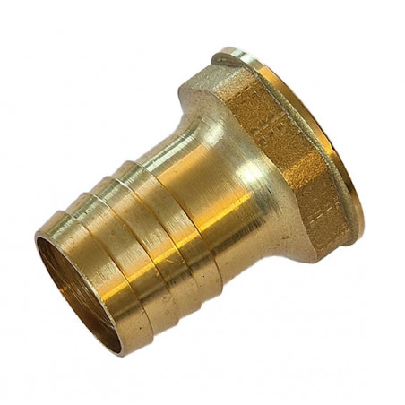 Slangestuds med indvendigt gevind, messing - 3