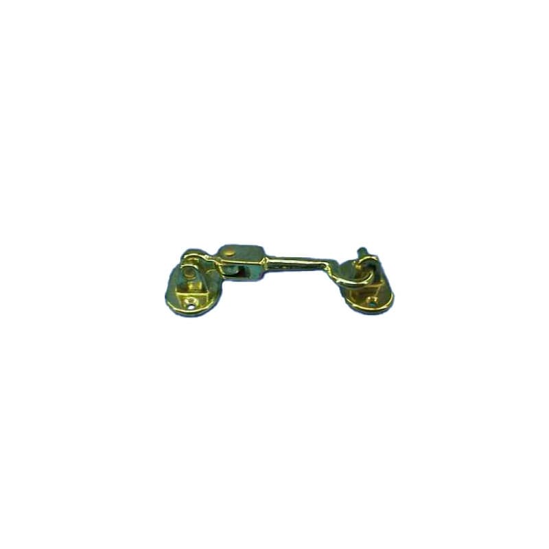 Dørkrog dobbeltled. messing, 90 mm - 1