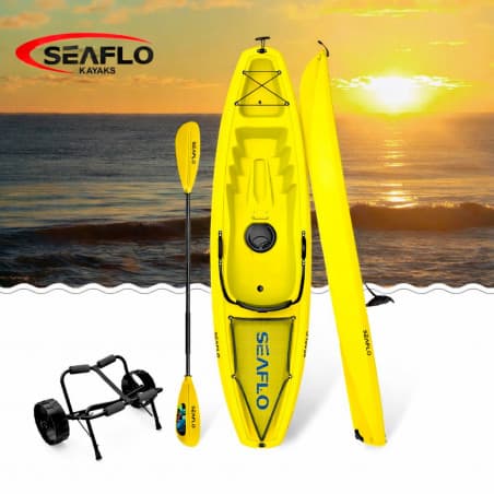 Sit-on-top-kajak för vuxna – gul