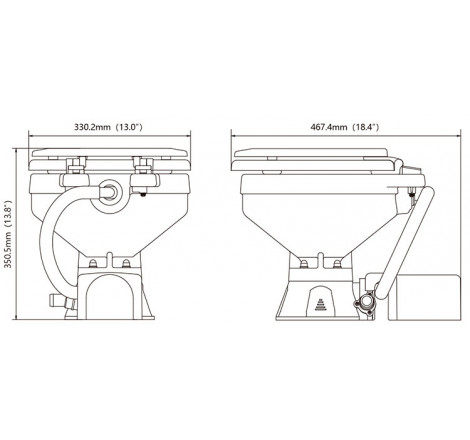 Elektrisk bådtoilet compact fra Seaflo - 2