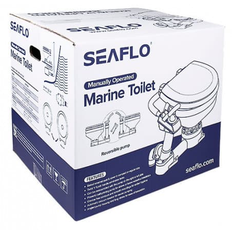Kompakt manuell båttoalett från Seaflo