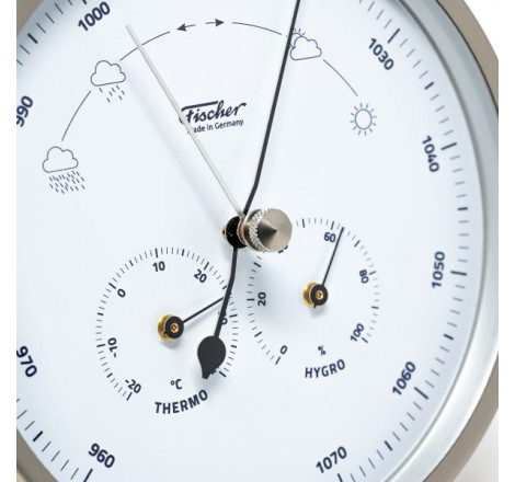 Fischer vejrstation i rustfrit stål