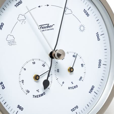 Fischer vejrstation i rustfrit stål