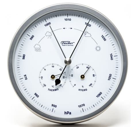 Fischer vejrstation i rustfrit stål