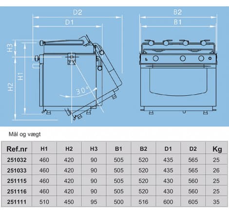 Eno Bretagne Komfur med Ovn - 1
