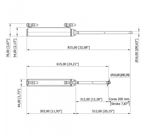 MaviMare GF150ET hydrauliskt drev för aktern - 1
