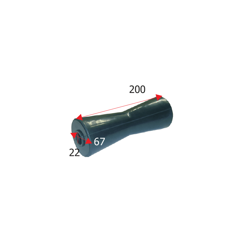 Kølrulle længde 200 mm - 1