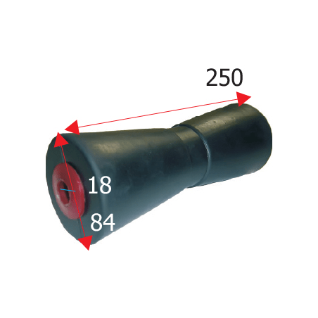 Kølrulle heavy duty længde 250 mm - 1