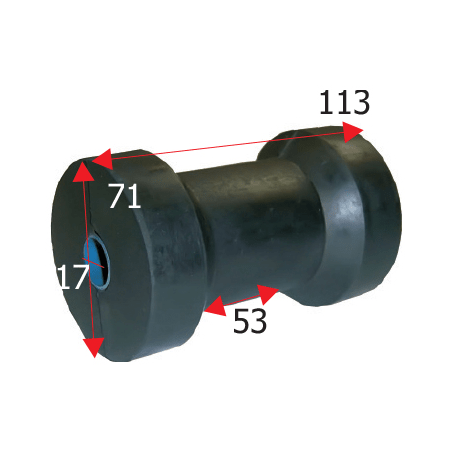 Kølrulle længde 113 mm - 1