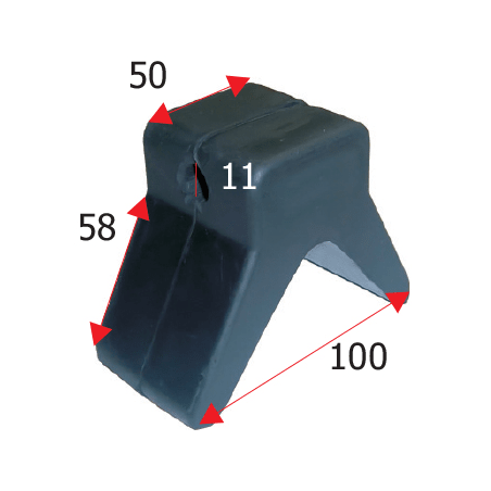 Stöd för styrstam 11mm - 1