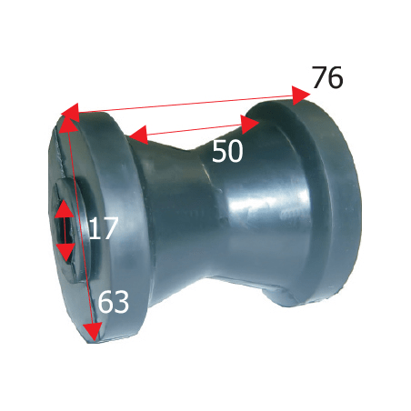 Kølrulle længde 76 mm - 1